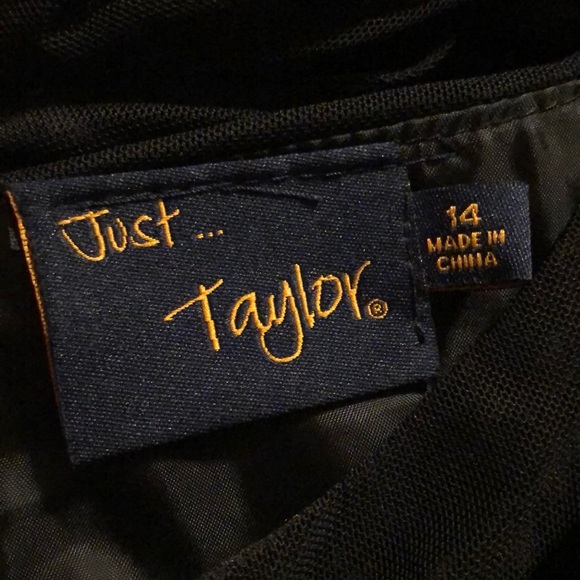 Just Taylor... Striped Triangle Print Dress 14 xl - Picture 10 of 13